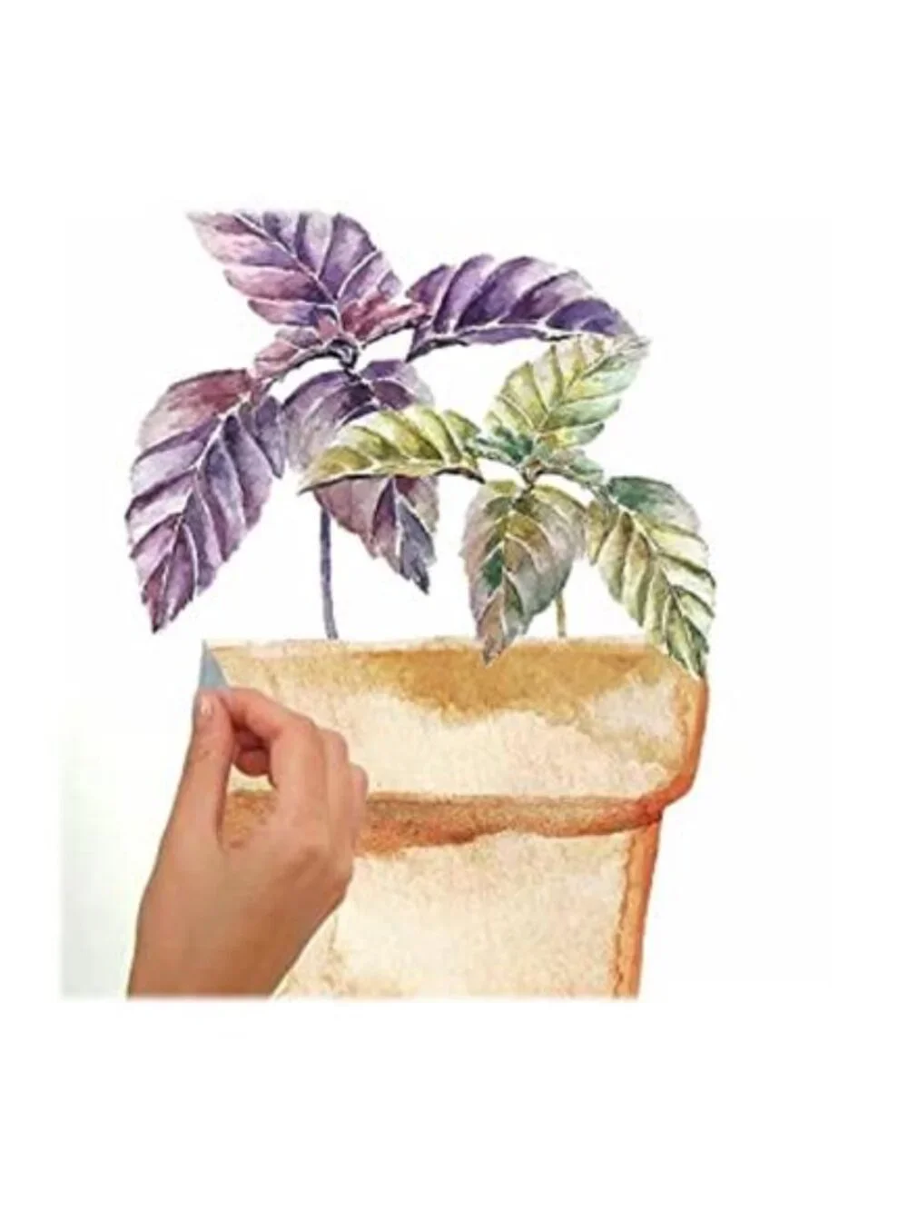Watercolor Wall Decals Peel Stick Removable Vinyl Wall Stickers Home Decor